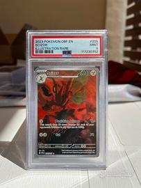 Scizor Ossidiana infuocata 205 full art Psa 9 eng