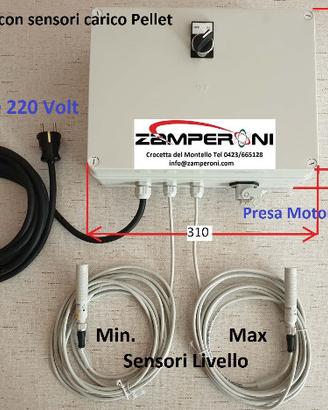 Sensori rilevamento livello pellet