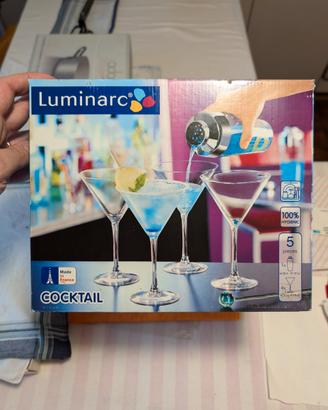 Set cocktail Luminarc: shaker + 4 bicchieri Martin