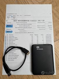 Hard Disk Esterno WD Elements 500GB