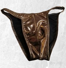 Costume Uomo Gara Bodybuilding Colore Oro