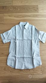 Camicia m/c Fred Perry in lino tg L