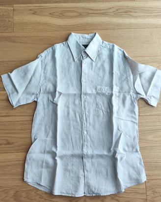 Camicia m/c Fred Perry in lino tg L
