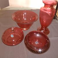 set  di accessori in cristallo di Boemia 