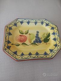 Piatto vassoio in ceramica portoghese 33x26