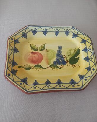 Piatto vassoio in ceramica portoghese 33x26