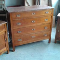 como antico in cigliegio con comodini 