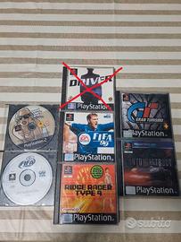 5 Giochi PlayStation 1 - 1 Gioco Play 2, ORIGINALI