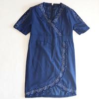 Centinaro abito seta e ricami cerimonia evento XXL