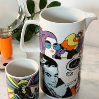 Set in ceramica pop Franco Pozzi Gallarate