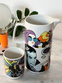 Set in ceramica pop Franco Pozzi Gallarate