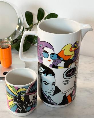 Set in ceramica pop Franco Pozzi Gallarate