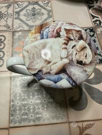 Tazza con tisaniera porcellana