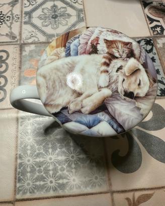 Tazza con tisaniera porcellana