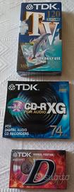 Lotto 3 pezzi TDK Vintage Sigillati