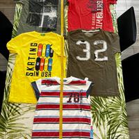 Lotto 5 t-shirt bambino 11-12 anni taglia 152