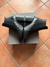 Tronchetti neri donna ricamati