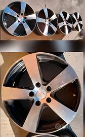 Cerchio in lega stella 7.5 JX 17 H2. 5 fori cerchi