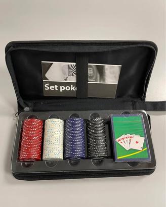 Set Poker portatile 100 Fiches