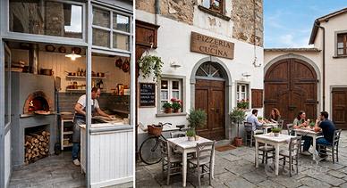 Pizzeria con cucina
