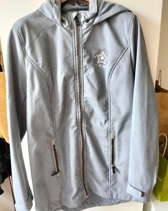 giaccone grigio sportivo felpato antivento