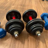 2 coppie di Manubri x fitness