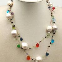 Collana Topazi e Perle