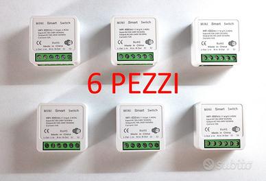 6 PZ INTERRUTTORE SMART SWITCH MINI WIFI Ewelink