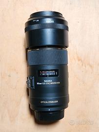 OBIETTIVO SIGMA 105/2.8 MACRO EX DG NIKON 