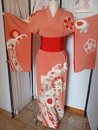 kimono autentico giapponese antico in seta 