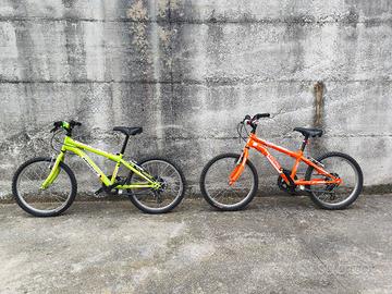 due bici bimbo ragazzo 20" BMX MTB 