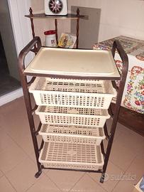 Carrello 4 ruote con 4 cassetti portatutto