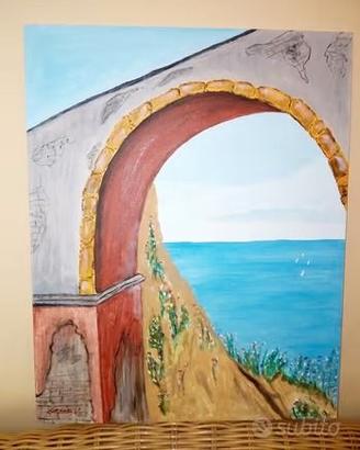 Quadro con pittura ad olio su Cartoncino telato.