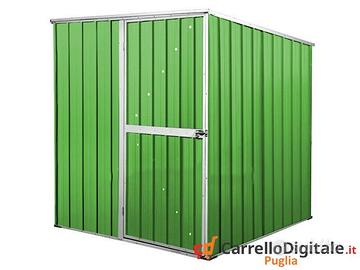 Box da giardino lamiera 175x185cm verde chiaro
