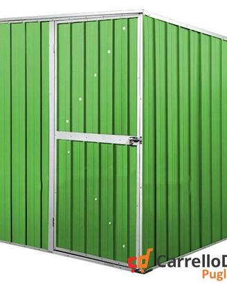 Box da giardino lamiera 175x185cm verde chiaro