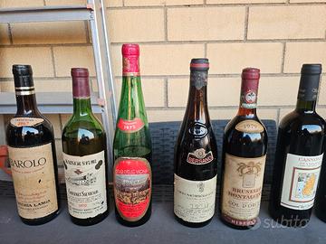 Bottiglie vino/champagne/whisky da collezionismo