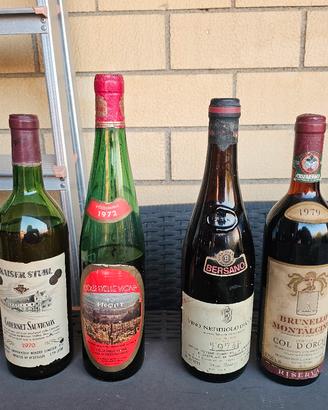 Bottiglie vino/champagne/whisky da collezionismo