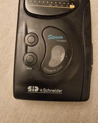 Walkman SCR 170 EQ con cassette stereo7  anni '90,