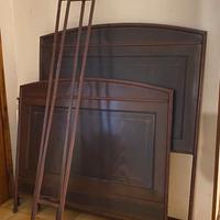 Letto a bandoni in ferro battuto fin '800/pri '900