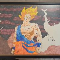 Quadro goku ssj su namek.