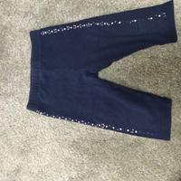 pantaloni fagottino con brillantini 