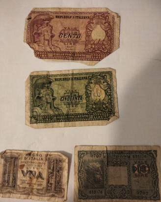 Lotto 4 banconote