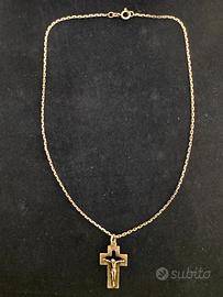 Collana crocifisso in argento 925