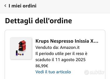 Macchina Krups usata pochissimo 