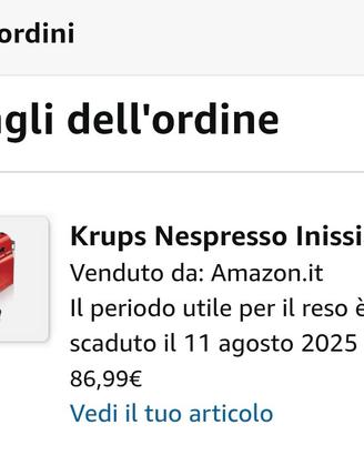 Macchina Krups usata pochissimo 