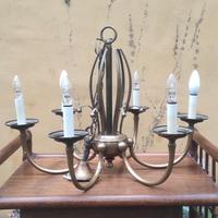 lampadario antico in ottone 