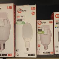 Lampade LED CENTURY, ad alta potenza.