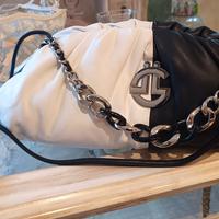 Borsa Gaelle Pelle Bicolore Nero Bianco