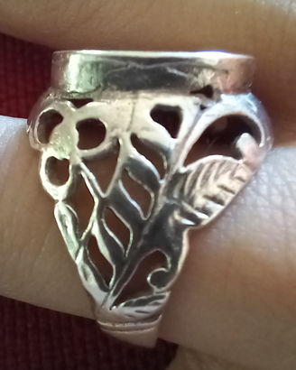 Anello argento, fattura artigianale con smalti