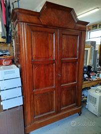 Armadio Impero in legno di noce epoca '800